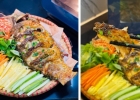 Cách làm cá nướng sa tế cay tê ăn cùng bánh tráng cuốn rau cực đã
