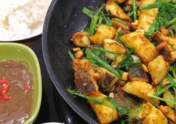 Huong-dan-lam-cha-ca-la-vong-dam-vi-xua Cach-lam-cha-ca-la-vong-chuan-vi-ha-noi